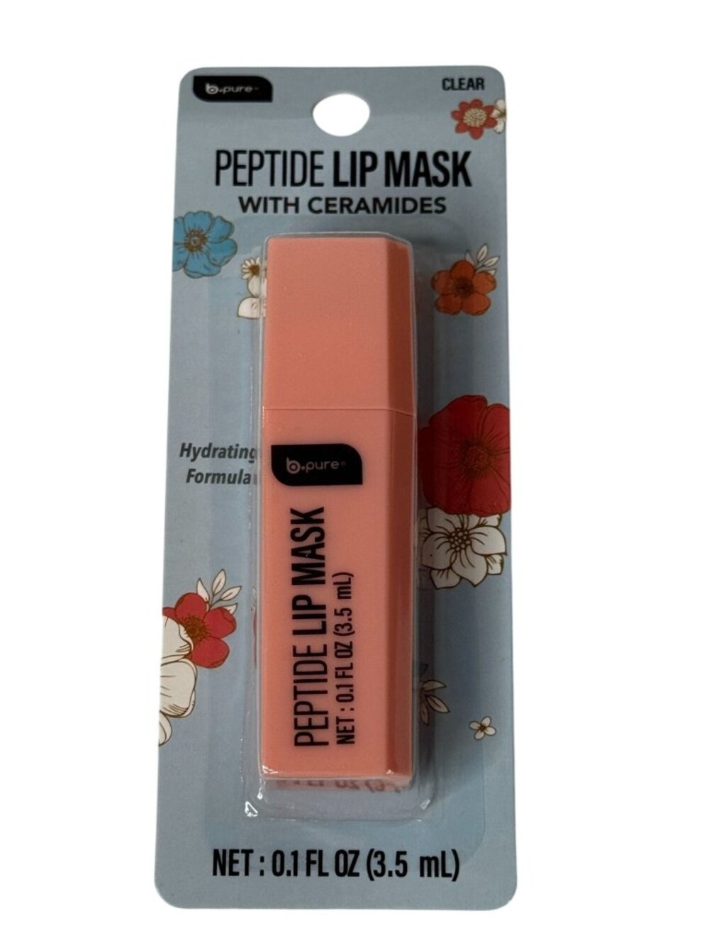B Pure Peptide Lip Mask Clear Hydrating Ceramides Lip Treatment